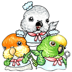 ParrotDaylife_Chef Parrots Sticker