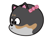 Female shiba inu "FUKU" of Sticker 02