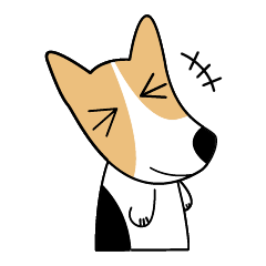 Corgi Ruby - Tribute to LINE's stickers