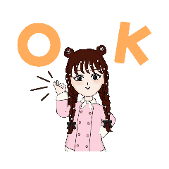 みつあみちゃんstamp - LINE スタンプ | LINE STORE