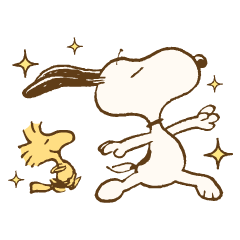 Snoopy Woodstock Vintage Line Stickers Line Store