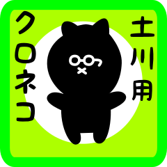 black cat sticker for tsuchikawa