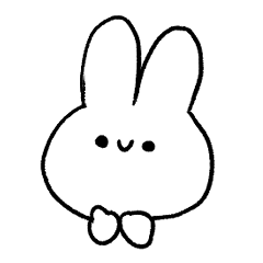 expressionless rabbit geek