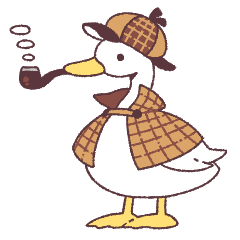 detective Duck Sticker