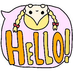 【ふきだしスタンプ】英語でどーぞ！