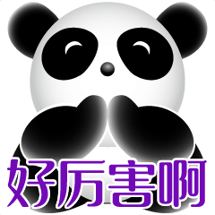 [Flashy panda pops out full screen]ZH01