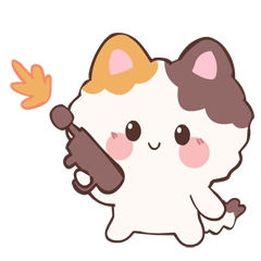 Calico Cat! (Big Sticker) #2
