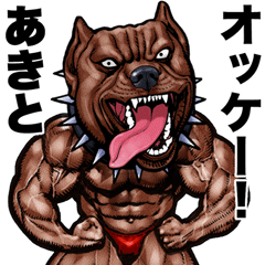 Akito dedicated Muscle macho animal