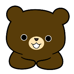 Bear big letter Sticker