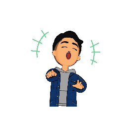 Easy and casual greeting Stamp