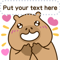 Kapi Capybara : Message Sticker (EN)