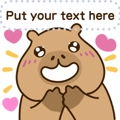 Kapi Capybara 9 - Message Sticker (EN)