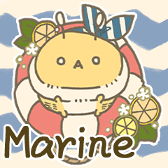 Yu-hachi's Bee Sticker Marine