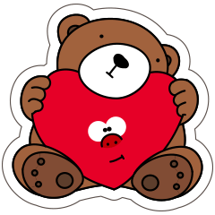 love love love valentine's day sticker