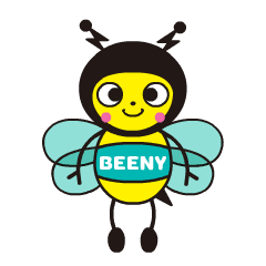 ミツバチBeenyの動くスタンプ♪