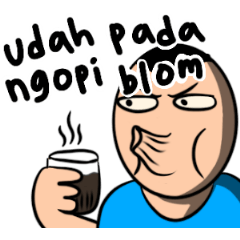 Si Jon anak kopi : Diem-Diem Bae - Stiker LINE | LINE STORE