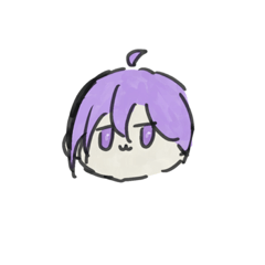 Purple-haired Mochimochi-kun stamp
