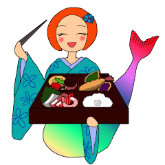 Marmaid Chinori with various foods