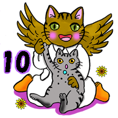 猫の天使10