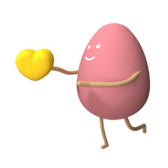 粉紅可愛蛋蛋人來囉