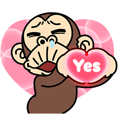 Funny Monkey Couple Stickers (for Men)