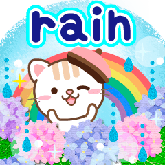 Natural cat, Shining rainday and summer