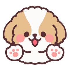 fluffy shih tzu anime