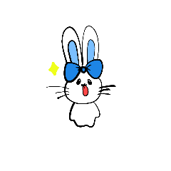 blue baby rabbit