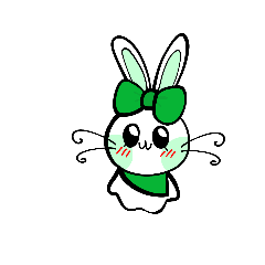 green baby. rabbit