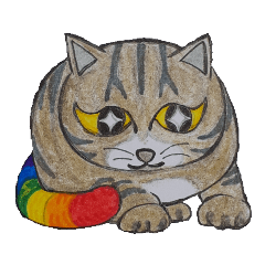 Rainbow tail cat [message1]