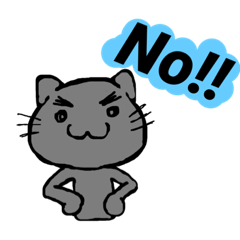 Korat (Happiness cat) English Sticker