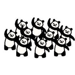 It works! Lots of small pandas