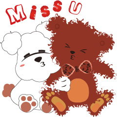 Daily life of cotton dog and fluffy bear