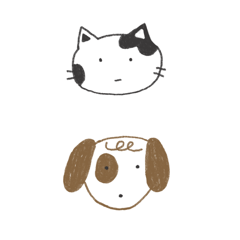 Cat & dog head emoji