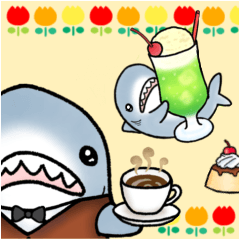 Shark with a sense of life in the Showa.