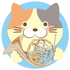 Horn and cat stickers 01
