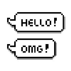 RPG Pixel Text balloon