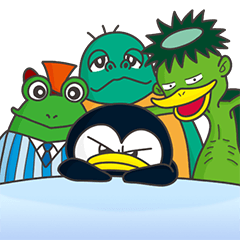Crawl Penguin Sticker<Revised>
