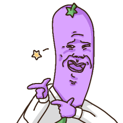 It's a bit hard. Mr. Eggplant