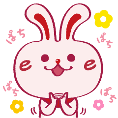e-heya rabbit daily stickers