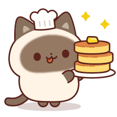 useful Siamese cat Sticker(Greeting)