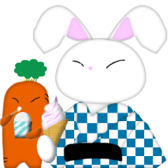 Baron Rabbit enjoying summer in Japan