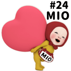 Red Towel #24 [mio_eu] Name Sticker