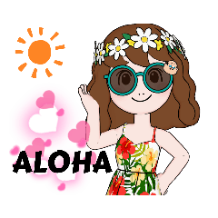 ハワイ語であいさつ aloha