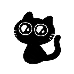 kawaii black cat -fixed-