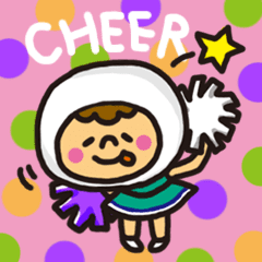 cheer girl move sticker2