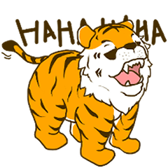 Gagaga tiger Stickers