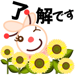 Bee Mol-chan in the flower field