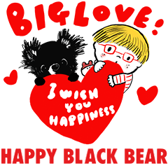 HAPPY BLACK BEAR