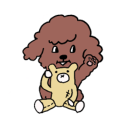 Occasionally bad mood poodle